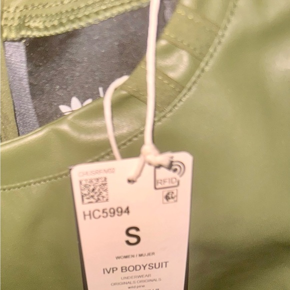 Ivy Park Olive Green Faux Leather Bodysuit - Picture 6 of 6